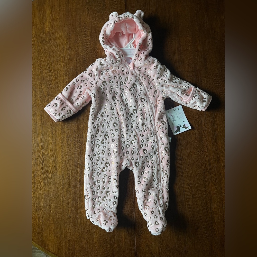 NWT PINK LEOPARD PRINT JUMPSUIT